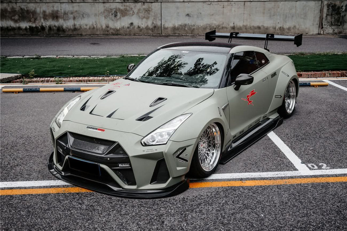 DarwinPRO 2008-2023 Nissan GTR R35 CBA DBA EBA BKSSII Style Partial Carbon Fiber Full Wide Body Kit