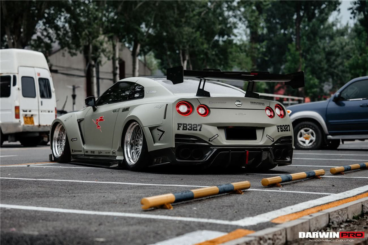 DarwinPRO 2008-2023 Nissan GTR R35 CBA DBA EBA BKSSII Style Partial Carbon Fiber Full Wide Body Kit