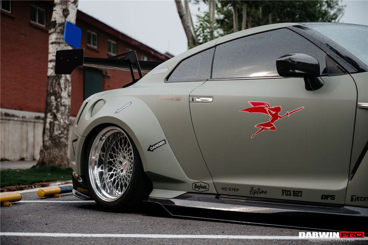 DarwinPRO 2008-2023 Nissan GTR R35 CBA DBA EBA BKSSII Style Partial Carbon Fiber Full Wide Body Kit