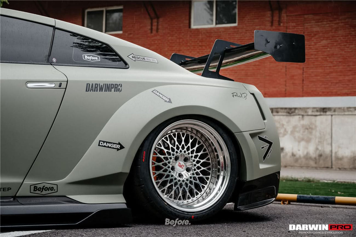 DarwinPRO 2008-2023 Nissan GTR R35 CBA DBA EBA BKSSII Style Partial Carbon Fiber Full Wide Body Kit