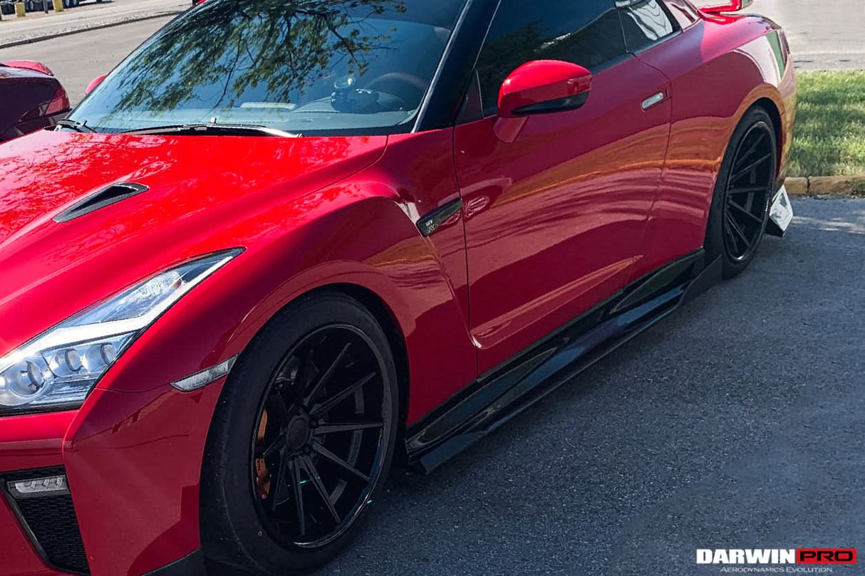 2008-2023 Nissan GTR R35 EBA BKSS Style Carbon Fiber Side Skirts