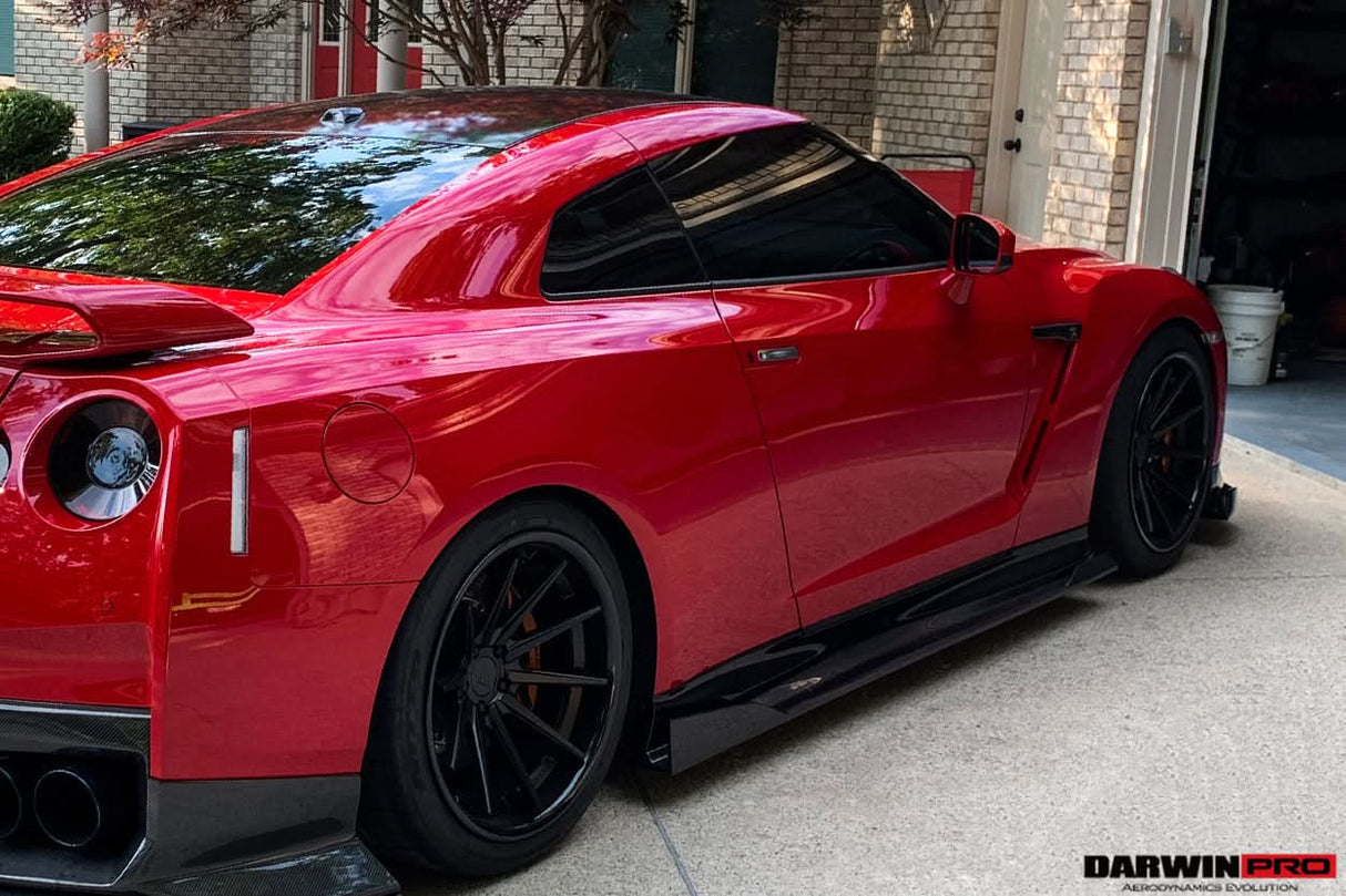 2008-2023 Nissan GTR R35 EBA BKSS Style Carbon Fiber Side Skirts