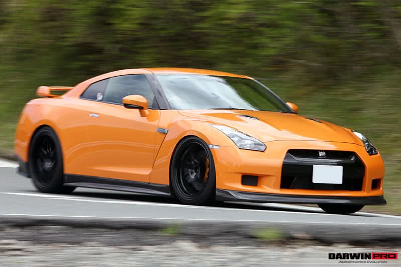 2008-2011 Nissan GTR R35 CBA ZEL Style Carbon Fiber Front Lip