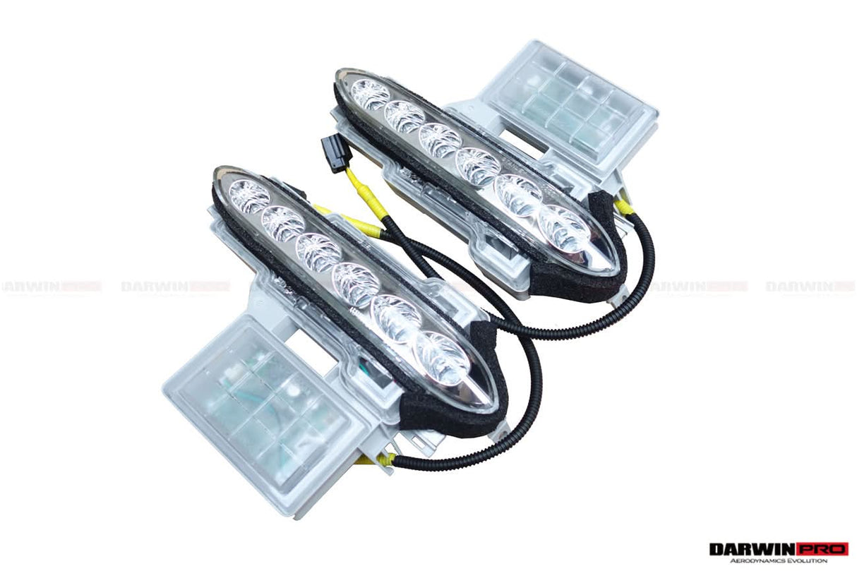 2012-2016 Nissan GTR R35 DBA Front Bumper LED Day Running Lights