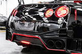 2012-2023 Nissan GTR R35 DBA EBA NSM Style Carbon Fiber Rear Diffuser Undertary With canards & break light
