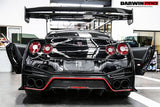 2012-2023 Nissan GTR R35 DBA EBA NSM Style Carbon Fiber Rear Diffuser Undertary With canards & break light
