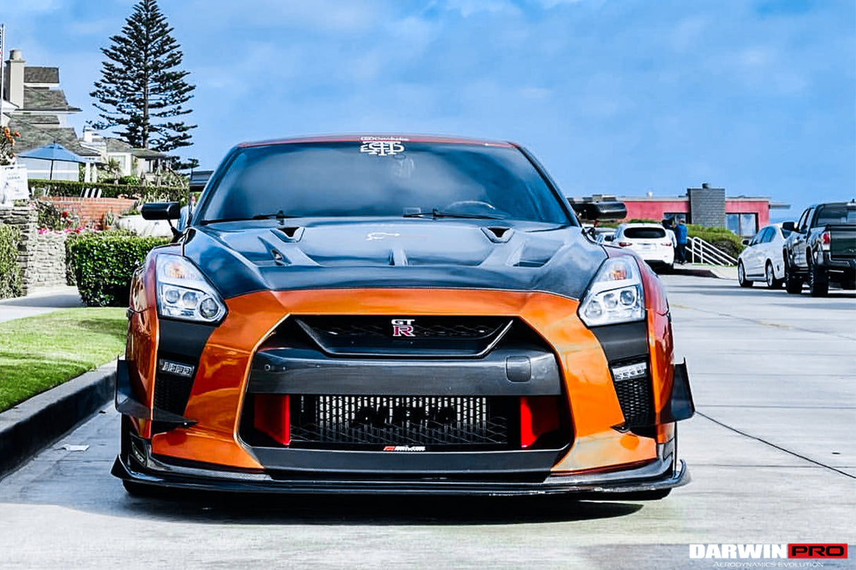 DarwinPRO 2008-2023 Nissan GTR R35 BKSSII Style Carbon Fiber Hood | Fit CBA, DBA, EBA