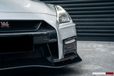 DarwinPRO 2008-2016 Nissan GTR R35 CBA DBA Ver17 NSM Style Partial Carbon Fiber Front Bumper