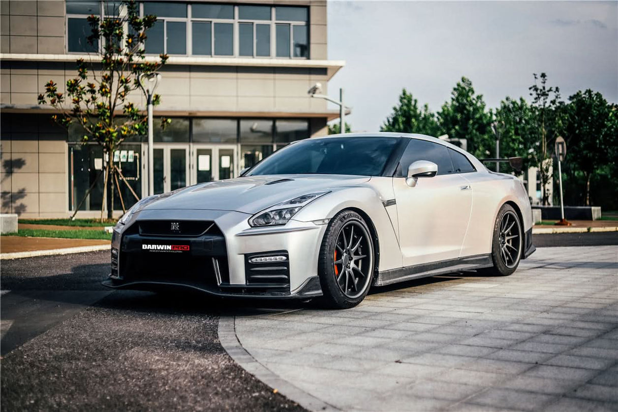 DarwinPRO 2008-2016 Nissan GTR R35 CBA DBA Ver17 NSM Style Partial Carbon Fiber Front Bumper