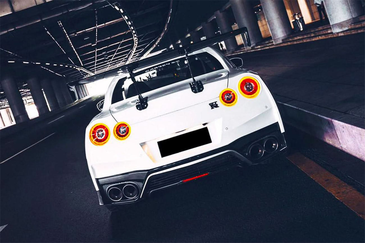 2012-2023 Nissan GTR R35 DBA EBA NSM Style Carbon Fiber Rear Diffuser Undertary With Break Light