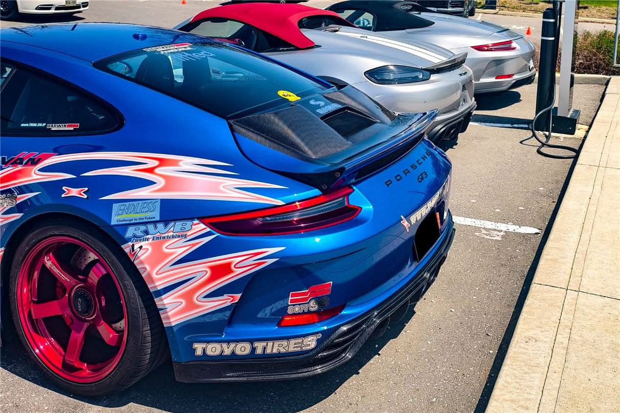 DarwinPRO 2017-2019 Porsche 911 991.2 GT3 Only BKSS Style Carbon Fiber Rear Lip Diffuser