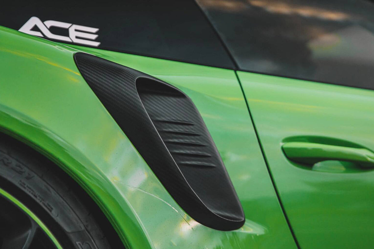 2015-2019 Porsche 911 991.2 GT3RS Only Autoclave Carbon Fiber Quarter Panel Side Scoops DarwinPRO (OE)