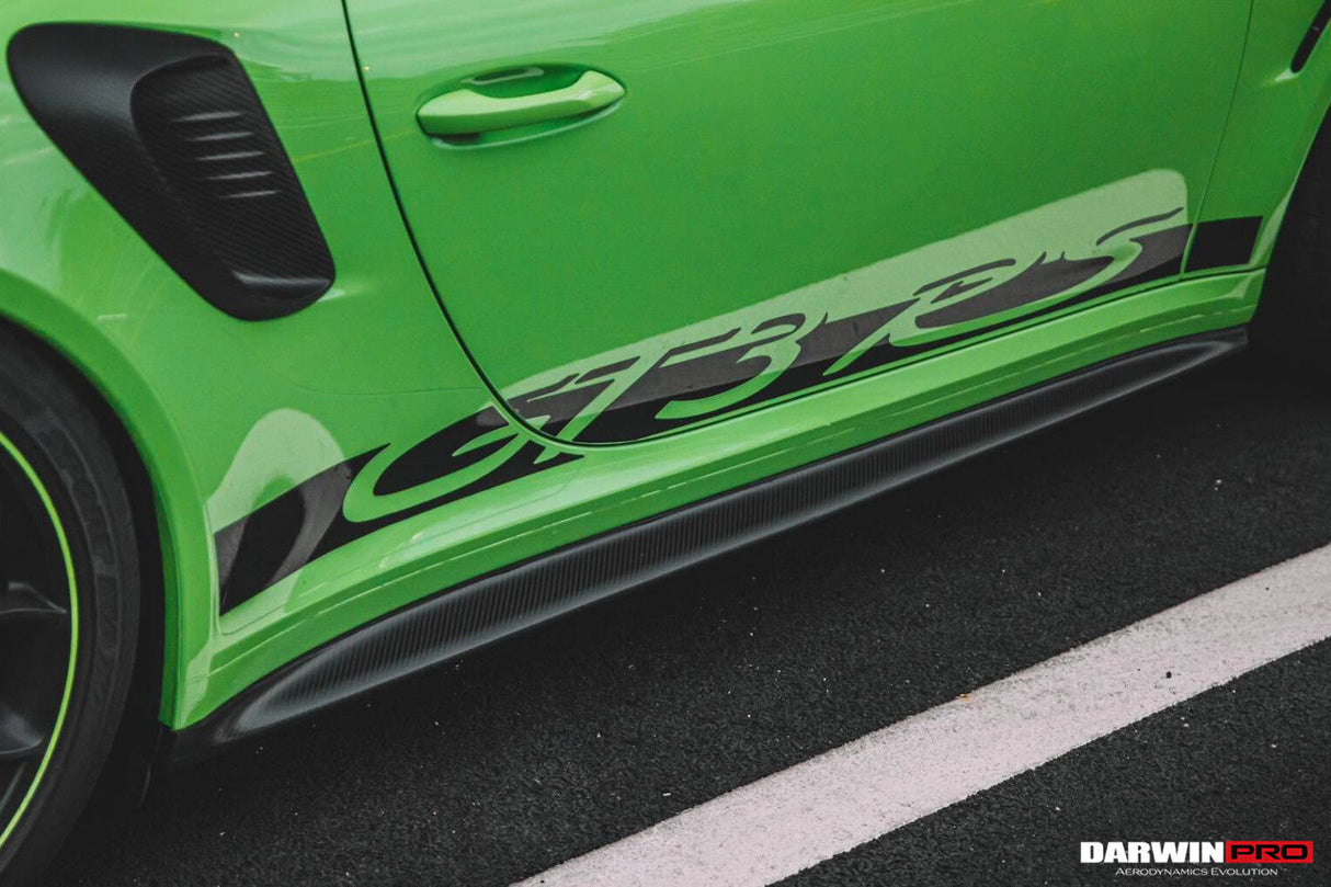 2015-2019 Porsche 911 991.2 GT3RS Only Autoclave Carbon Fiber Side Skirts DarwinPRO (OE)
