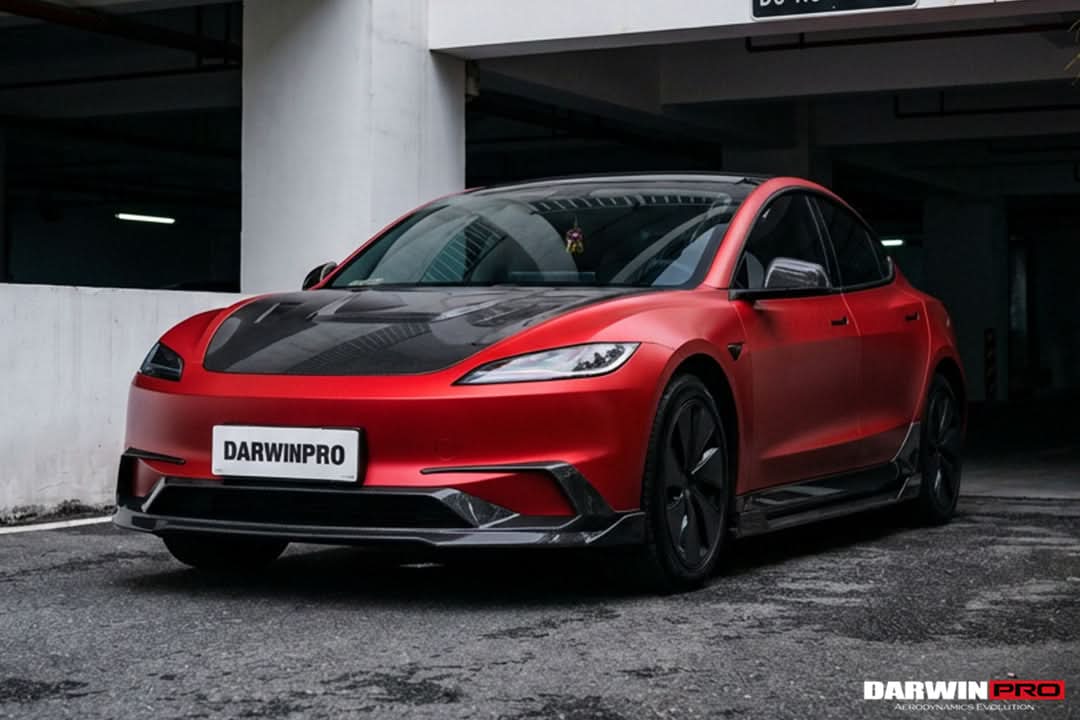 2024-2026 Tesla Model 3 Highland RWD AWD Carbon Fiber IMP Design Front Lip（DONT FIT PERFORMANCE）