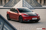 2024-2026 Tesla Model 3 Highland RWD AWD Carbon Fiber IMP Design Front Lip（DONT FIT PERFORMANCE）