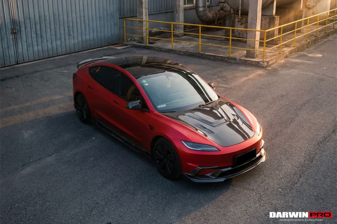 2017-2026 Tesla Model 3 IMP Performance Carbon Fiber Side Skirts With Under Board | Fits Model 3, Model 3 Highland RWD AWD, Performance