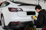 2021-2023 Tesla Model 3 IMP Performance Partial Carbon Fiber Rear Bumper