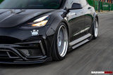 2017-2026 Tesla Model 3 IMP Performance Carbon Fiber Side Skirts With Under Board | Fits Model 3, Model 3 Highland RWD AWD, Performance