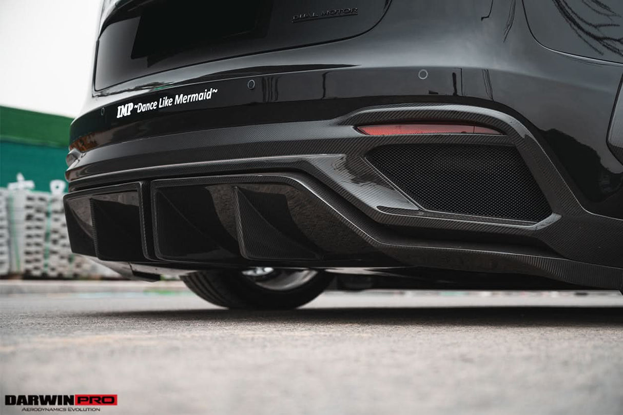 2017-2020 Tesla Model 3 IMP Performance Partial Carbon Fiber Rear Bumper
