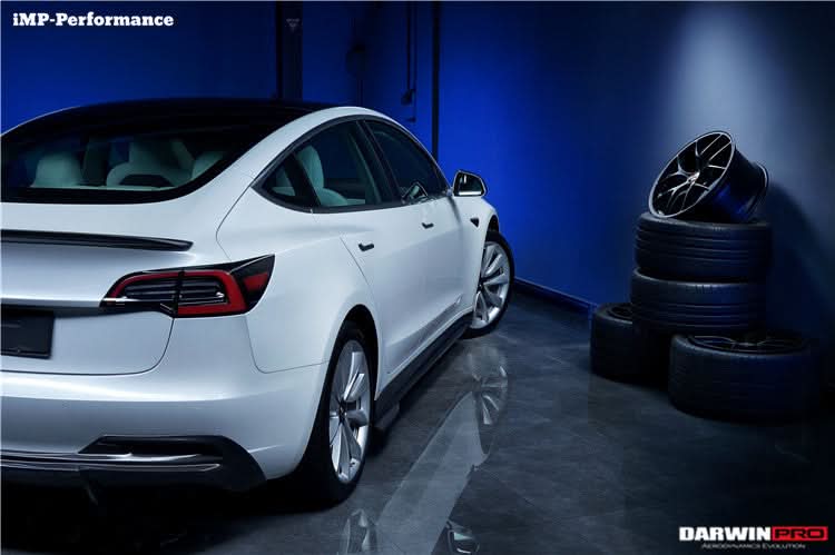 2017-2026 Tesla Model 3 IMP Performance Carbon Fiber Side Skirts | Fits Model 3, Model 3 Highland RWD AWD, Performance