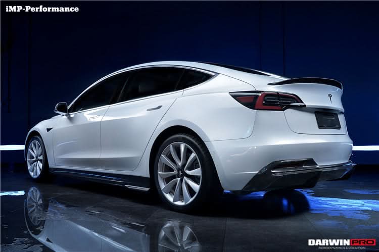 2017-2026 Tesla Model 3 IMP Performance Carbon Fiber Side Skirts | Fits Model 3, Model 3 Highland RWD AWD, Performance