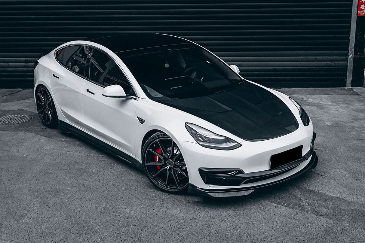 2017-2026 Tesla Model 3 IMP Performance Carbon Fiber Side Skirts | Fits Model 3, Model 3 Highland RWD AWD, Performance