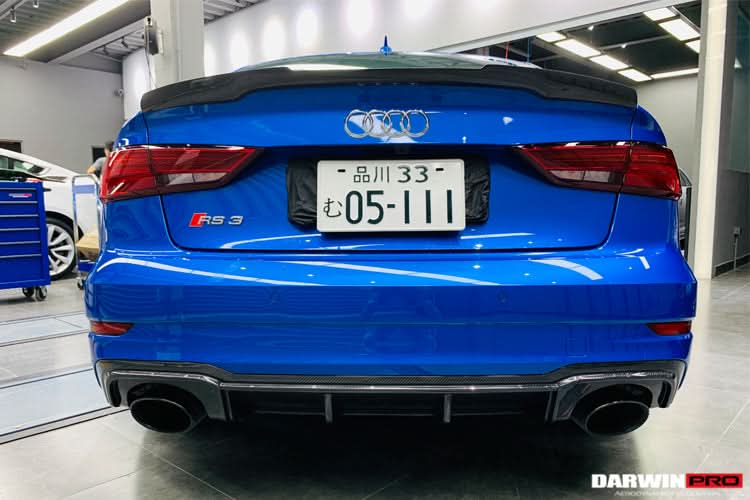2017-2020 Audi RS3 8V.2 Sedan Only OE Style Carbon Fiber Rear Diffuser