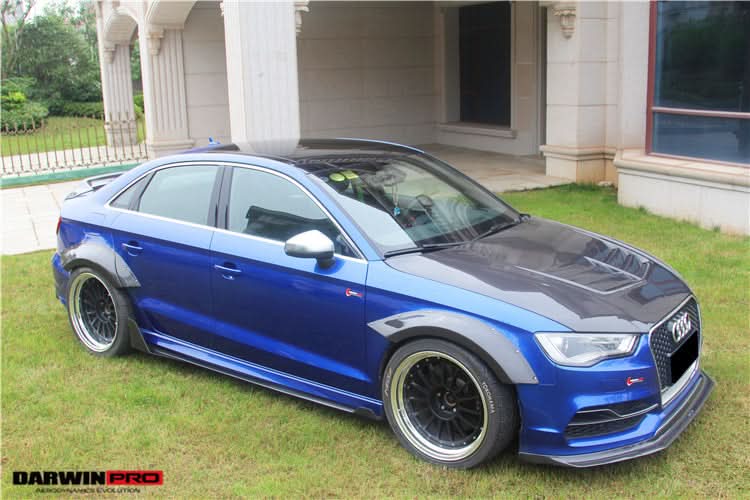 2013-2016 Audi S3 & A3 Sline Sedan BKSS Style Wide Fender Flare