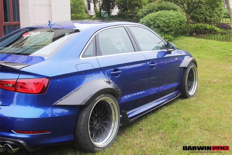 2013-2016 Audi S3 & A3 Sline Sedan BKSS Style Wide Fender Flare