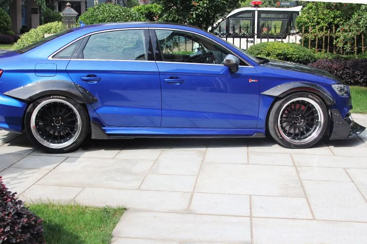 2013-2016 Audi S3 & A3 Sline Sedan BKSS Style Wide Fender Flare