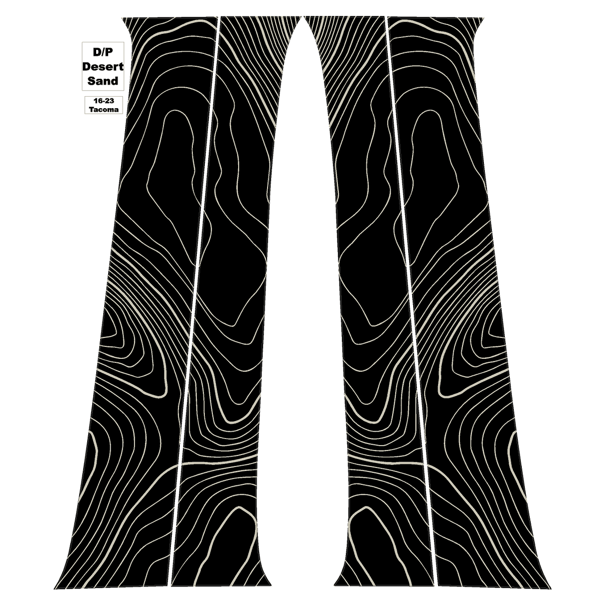 Topo B Pillar Overlays - 2016-2023 Tacoma Double Cab