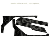 Topographic Upper Door Overlay Kit (Printed Series) - 2021+ Bronco 4 Door