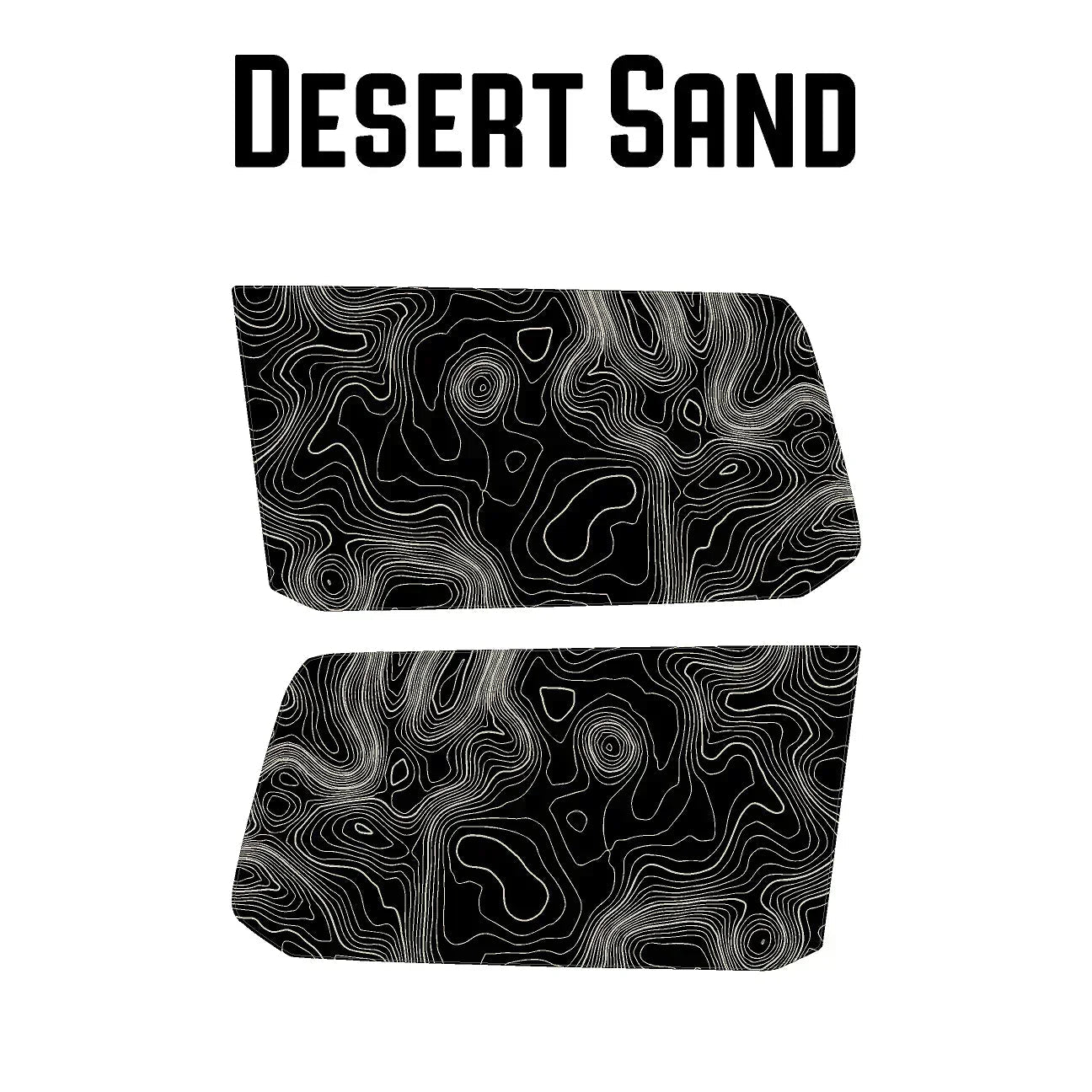 Topographic Rear Window Map Overlays - 2024+ Land Cruiser