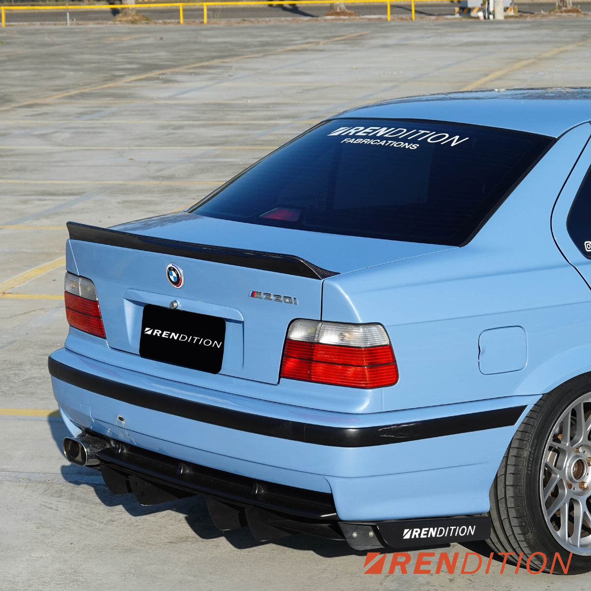 BMW E36 CARBON FIBER DUCKTAIL / REAR SPOILER KIT / REAR WING - K2 Industries