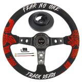 Track Ready Suede Steering Wheel For 01-06 BMW 320 325 328 330 M3 Z4 E90 Mini Cooper