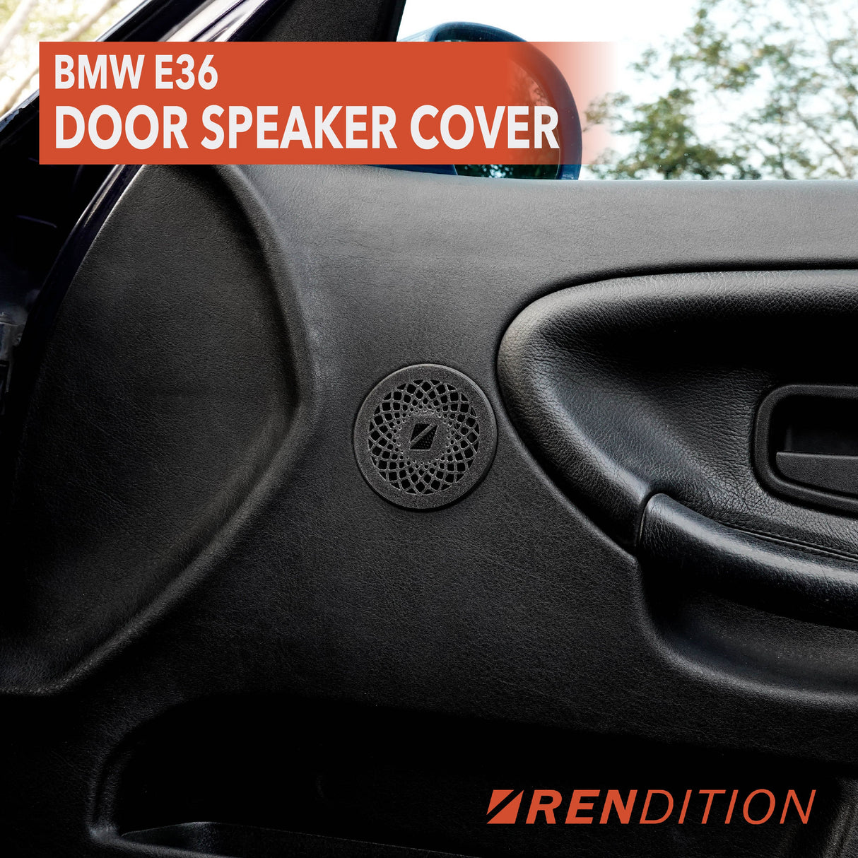 BMW E36 DOOR SPEAKER COVER / TWEETER COVER / TWEETER REPLACEMENT ASSEMBLY - K2 Industries