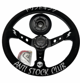 Short Hub Adapter + Suede Steering Wheel For 01-06 BMW 320 325 330 Z4 E90 E46H