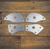 Reinforcement Plates, Rear Subframe - E36