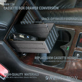 BMW E38 Cassette Box Drawer Conversion / extra storage / life improvement - K2 Industries