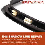 BMW E46 Shadowline Trim Repair Kit Repair V2 Window Trim Tabs - K2 Industries