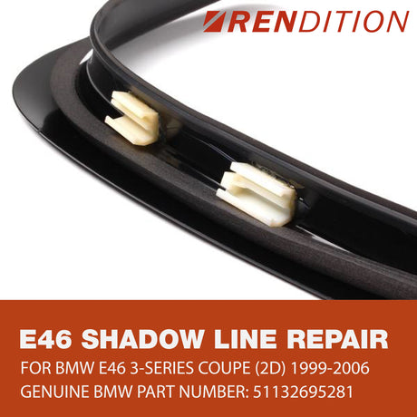 BMW E46 Shadowline Trim Repair Kit Repair V2 Window Trim Tabs - K2 Industries