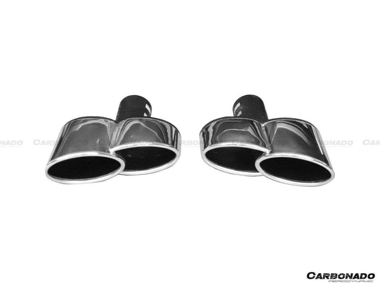 2014-2017 Maserati Ghibli S Q4 M157 W Style Rear Lip Diffuser with Exhaust Tips