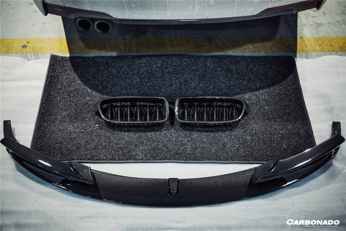 2013-2019 BMW 3 Series F30 F35 MP Style Carbon Fiber Front Lip (For M-Tech Only)