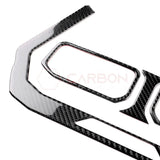 Real Carbon Fiber Center Dashboard A/C Vent Trim Overlays for 2024+ Ford Mustang