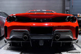 2018-2020 Ferrari 488 Pista OEM Style Part Carbon Fiber Rear Bumper (Rear Diffuser Not Included)