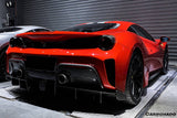 2018-2020 Ferrari 488 Pista OEM Style Part Carbon Fiber Rear Bumper (Rear Diffuser Not Included)