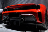 2018-2020 Ferrari 488 Pista OEM Style Part Carbon Fiber Rear Bumper (Rear Diffuser Not Included)