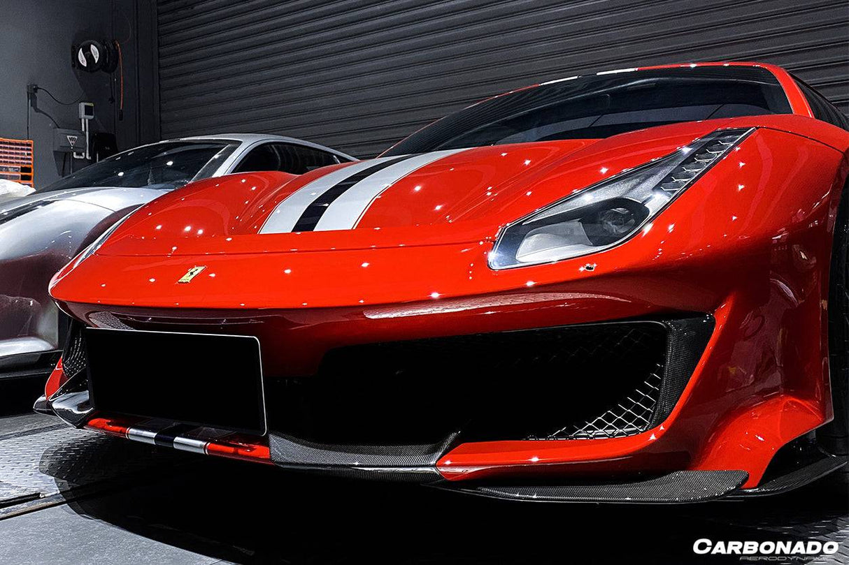 2018-2020 Ferrari 488 Pista OEM Style Part Carbon Fiber Front Bumper