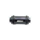 AN6 AN8 AN10 Inline Fuel Filter E85 Ethanol With 100 Micron Stainless Steel BLACK