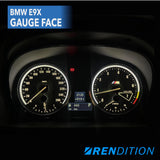 BMW E9X GAUGE FACE / GAUGE OVERLAY FOR 318, 320, 323, 325,328, 330, 335, M3 - K2 Industries